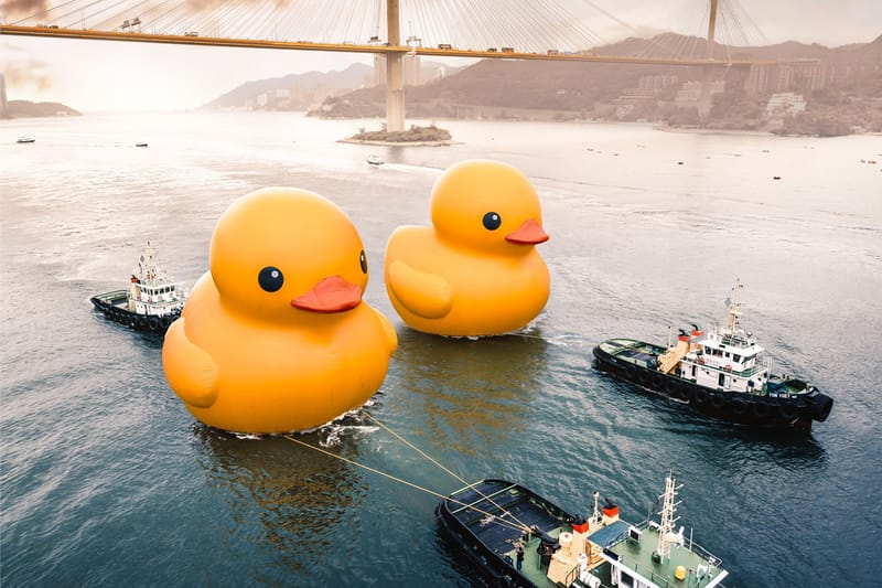 Huge rubber store duck for sale