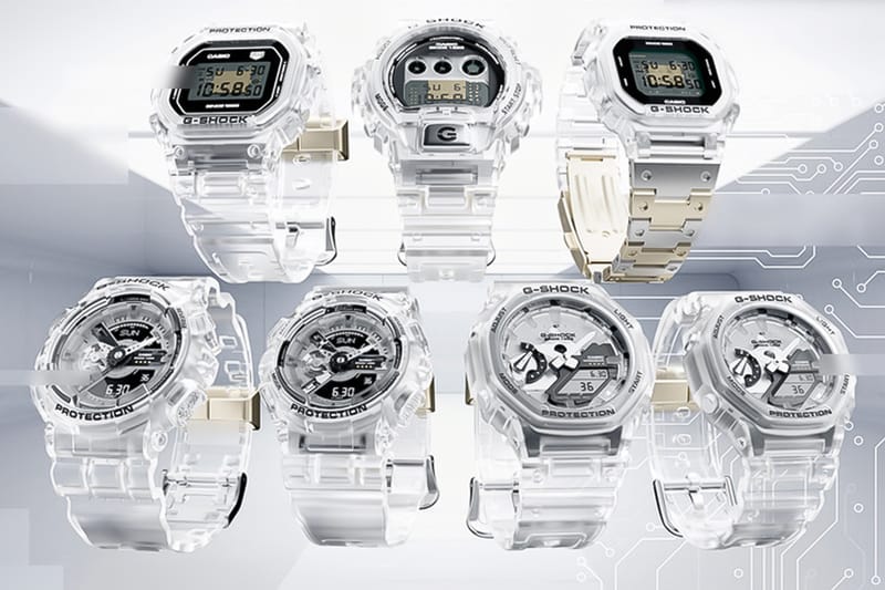 Clear g store shock watch