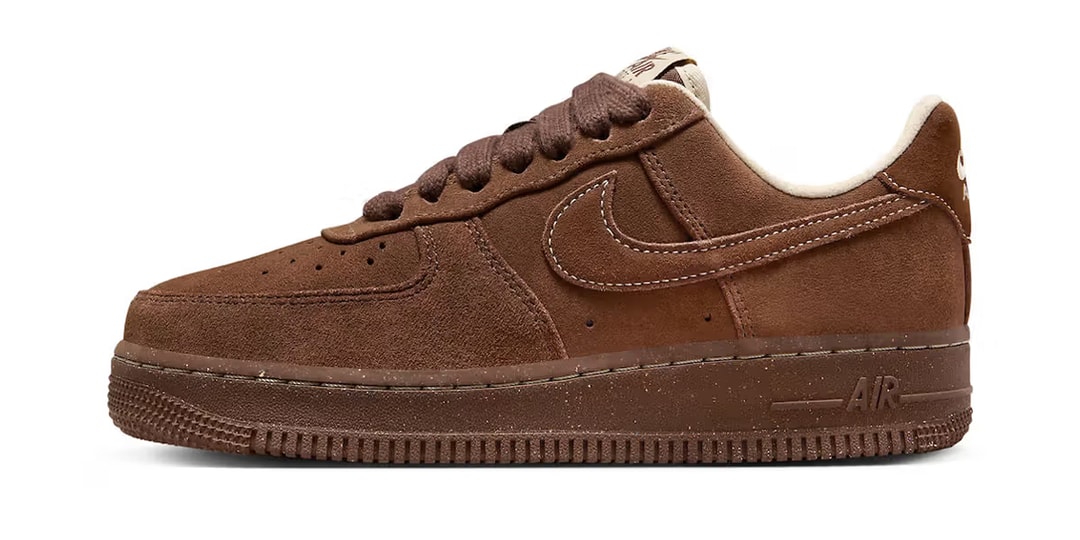 Кроссовки Nike Air Force 1 Low «Cacao Wow» представлены в насыщенном коричневом цвете