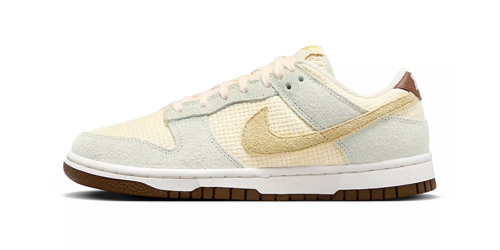 Эти кроссовки Nike Dunk Low изготовлены из конопли и замши.