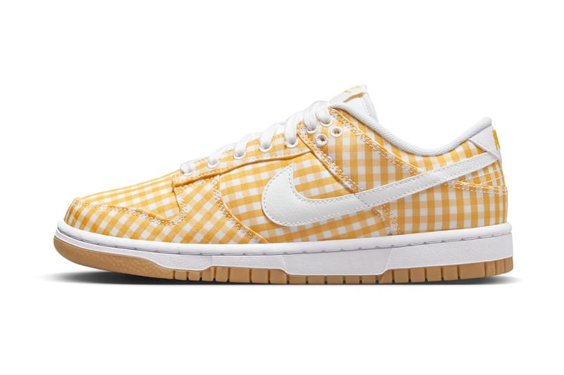 Nike yellow check on sale