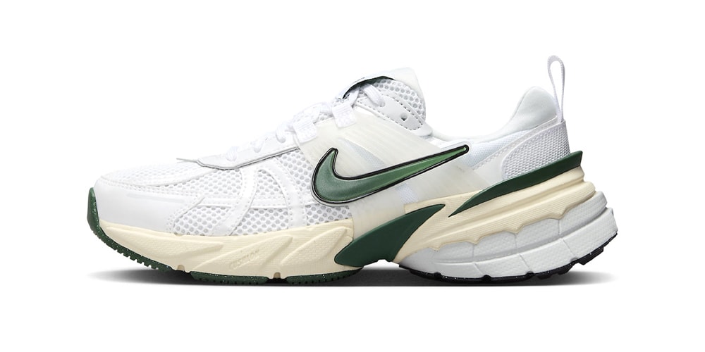 Поверхности Nike Runtekk в бело-зеленом цвете