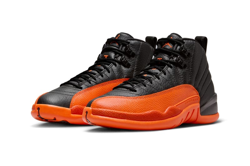 Orange and black deals jordans 12