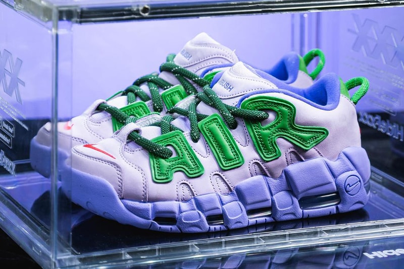 Nike x Ambush Air More Uptempo Low Lilac Apple Greenモアテン 