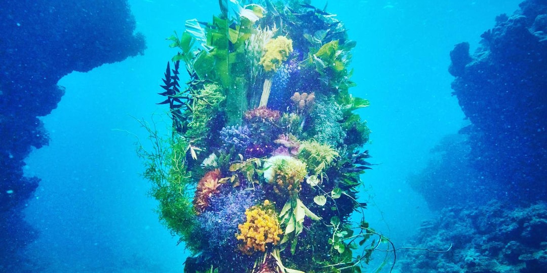Адзума Макото погружает цветочную инсталляцию в неизведанные воды океана