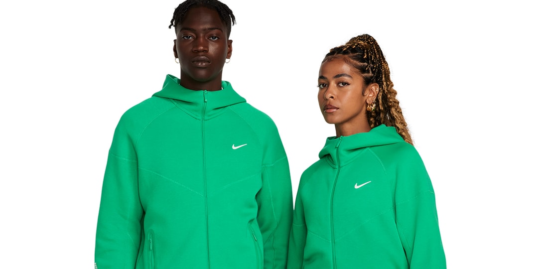 Флис Nike NOCTA Tech от Drake представлен в черном и зеленом цветах