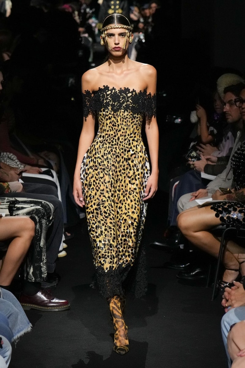 Jean paul gaultier leopard beaded dress sale