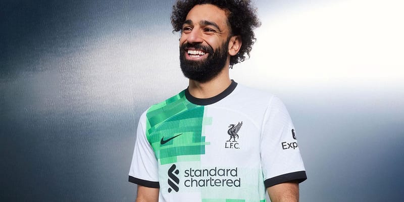 Salah away sales jersey