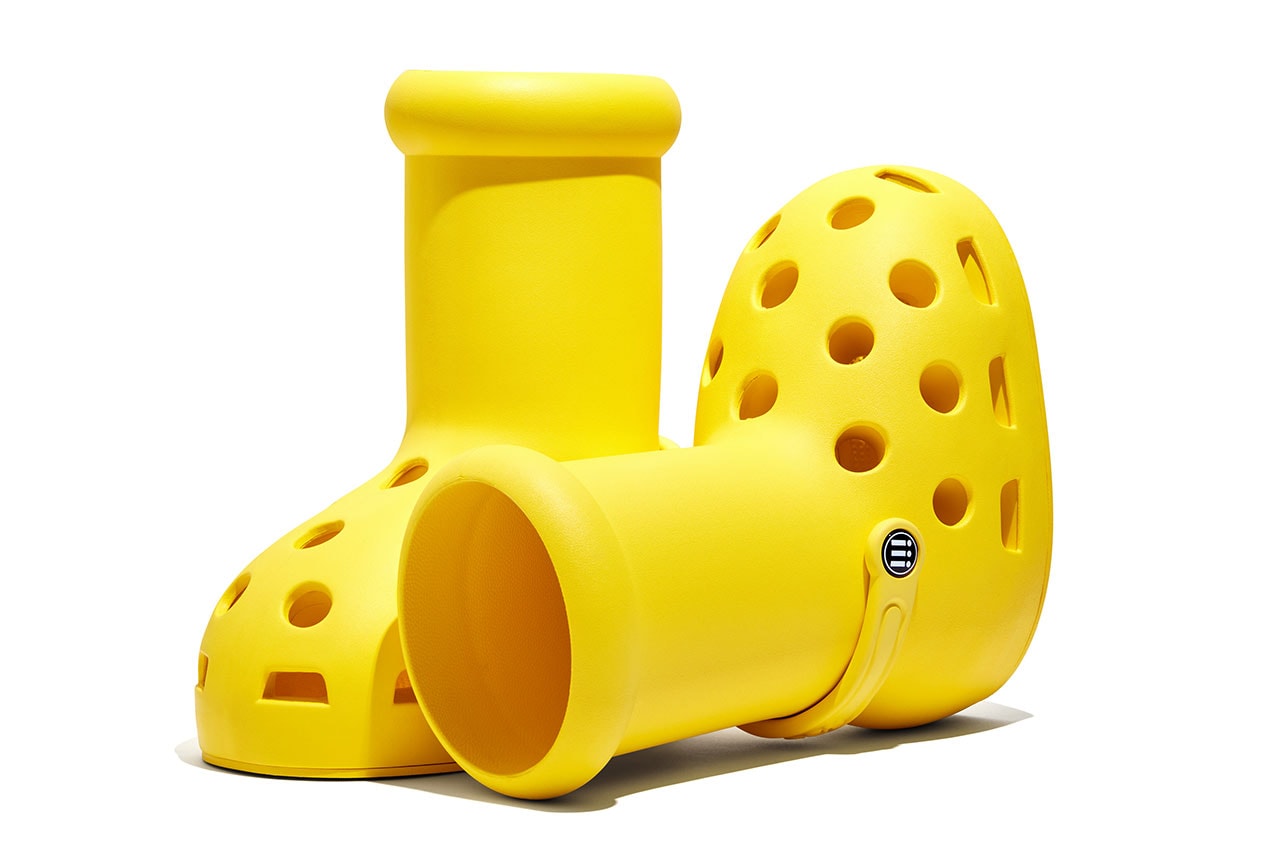 MSCHF Crocs Officially Big Yellow Boots Release Date | Hypebeast