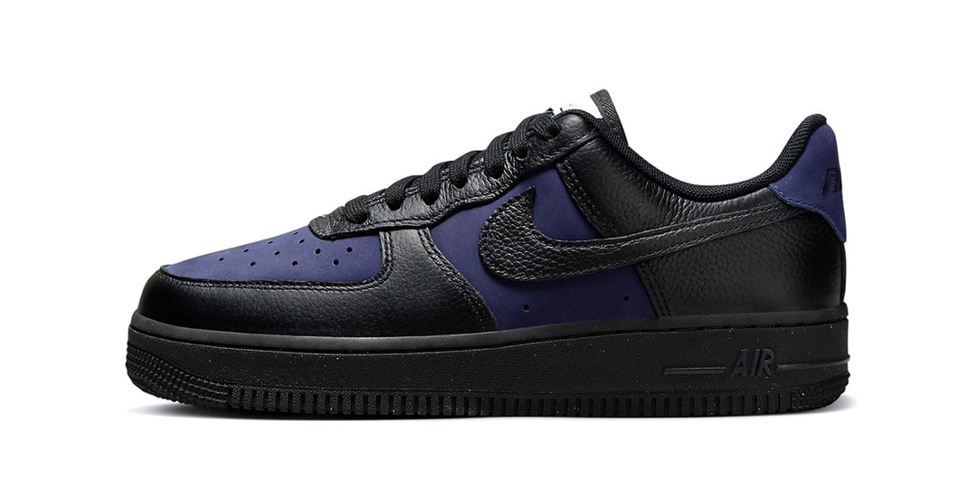 Nike одел свои кроссовки Air Force 1 Low в цвете «Черный/Индиго»