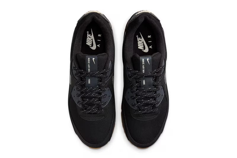 Air max 90 on sale black gum sole