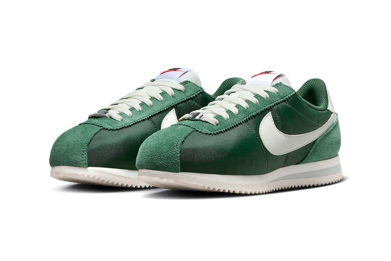 nike cortez green swoosh