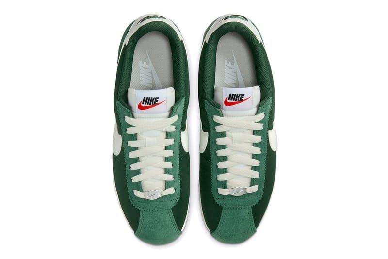 Nike cortez hotsell white and green