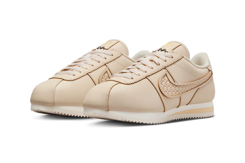 Nike cortez hotsell beige y rosa