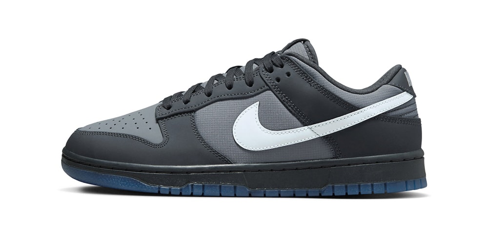 Nike Dunk Low в цвете «Антрацит» и светоотражающих галочках