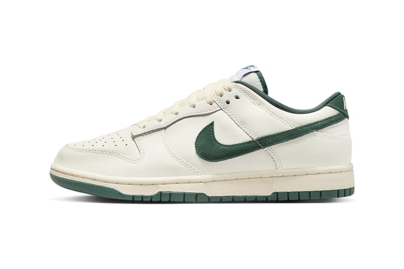 Nike dunks green white sale