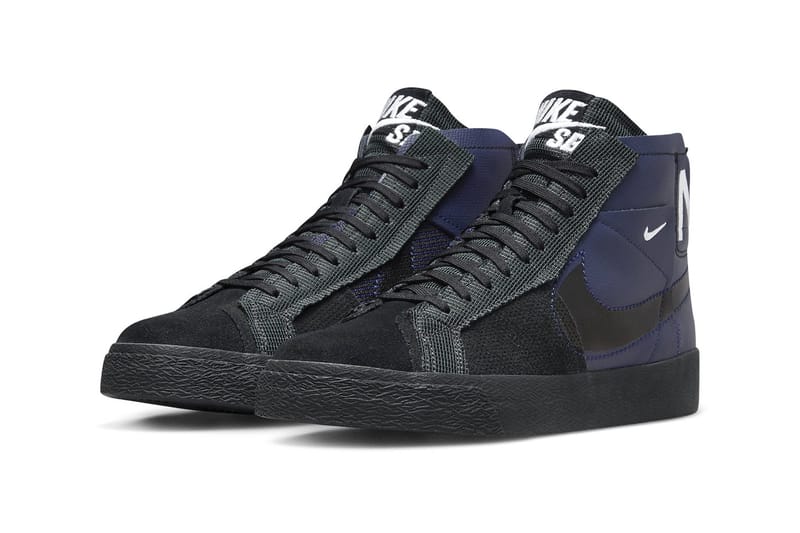 Nike blazer mid premium hot sale black