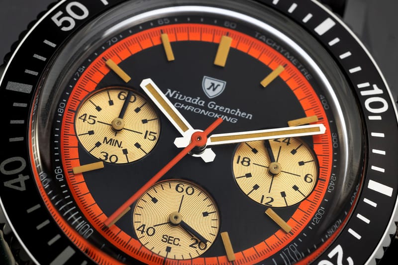 時計 Nivada grenchen chronoking Nivada Grenchen Chronoking Mecaquartz Salmon | Hypebeast