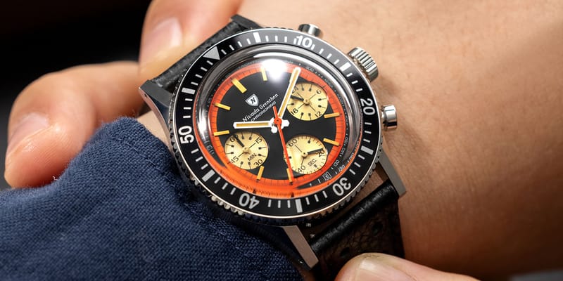 Nivada Grenchen Chronoking “Paul Newman” Orange | Hypebeast