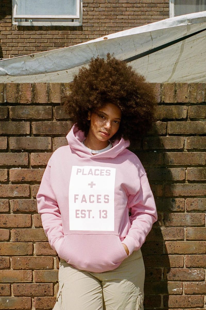 Places plus outlet faces hoodie