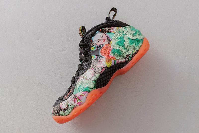 Nike foamposite best sale floral grade school