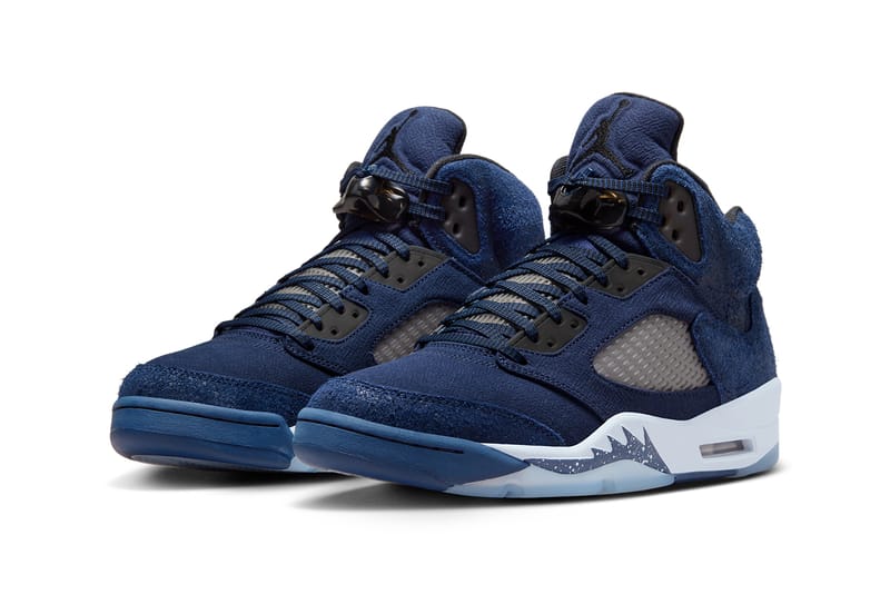 Navy blue suede jordans on sale