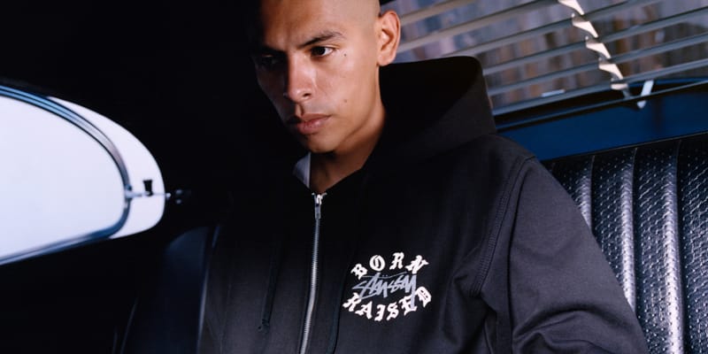 STUSSY \u0026 BORN X RAISED LOGO ZIP HOODIE - パーカー