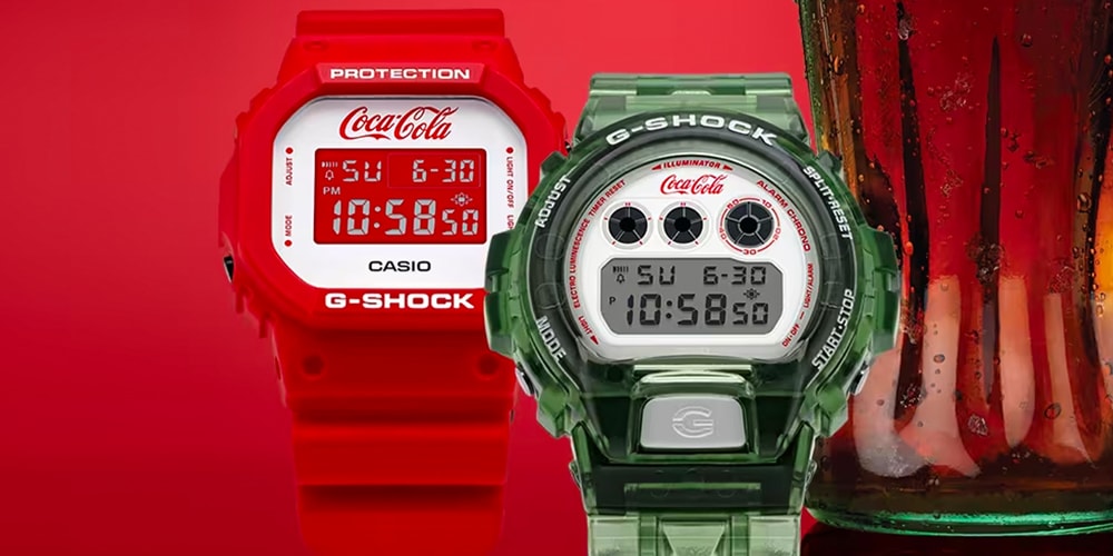 В коллаборации G-SHOCK с Coca-Cola представлены две культовые модели часов