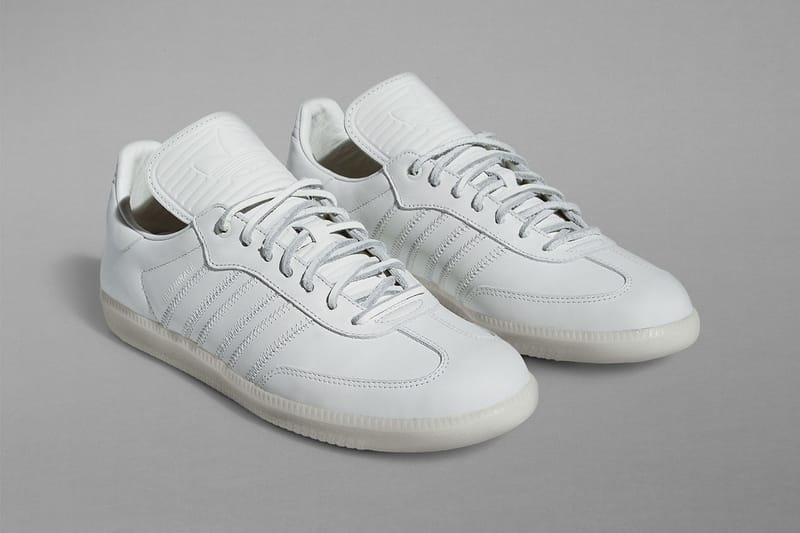 Adidas all clearance white samba