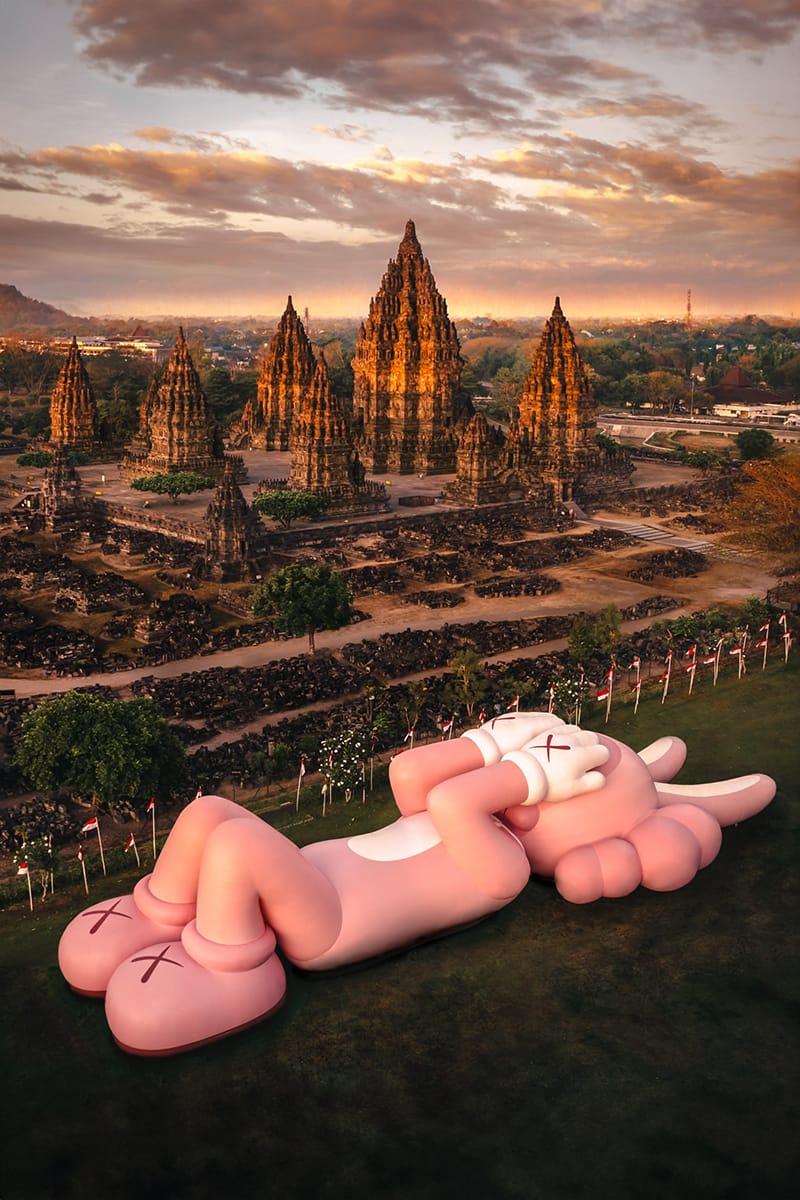 KAWS:HOLIDAY' Prambanan Temples Indonesia | Hypebeast