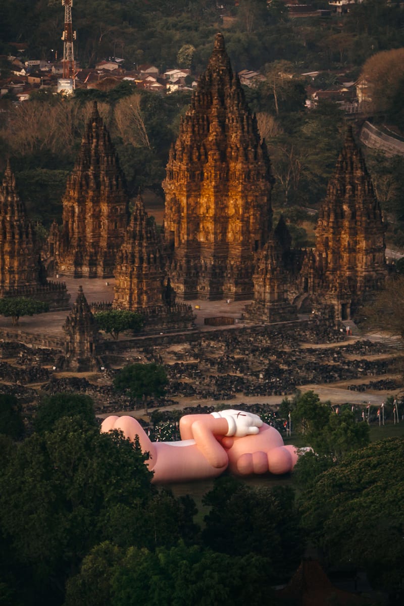 KAWS:HOLIDAY' Prambanan Temples Indonesia | Hypebeast
