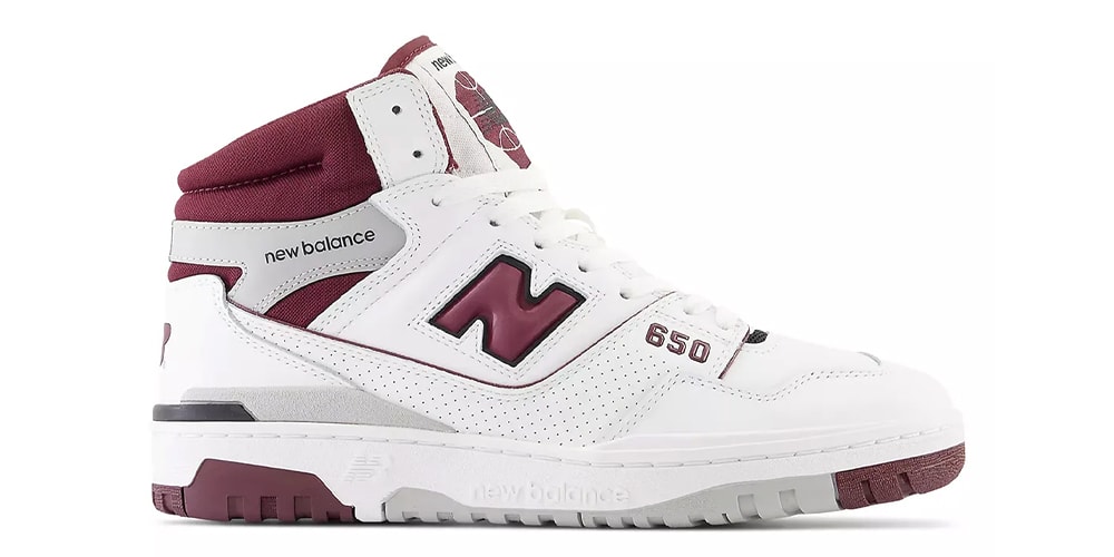 Поверхности New Balance 650 в цвете «Бордовый»