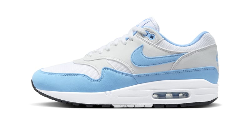 Dark blue and store light blue air max