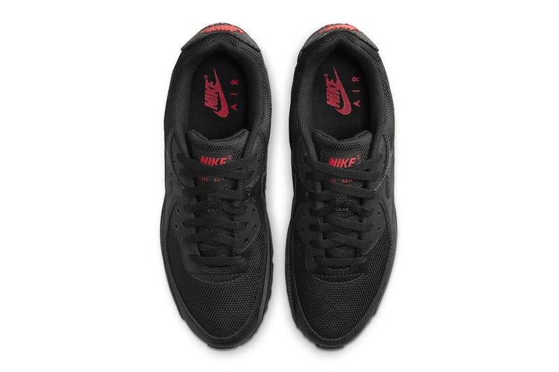 Nike air max 9 hot sale essential black and red