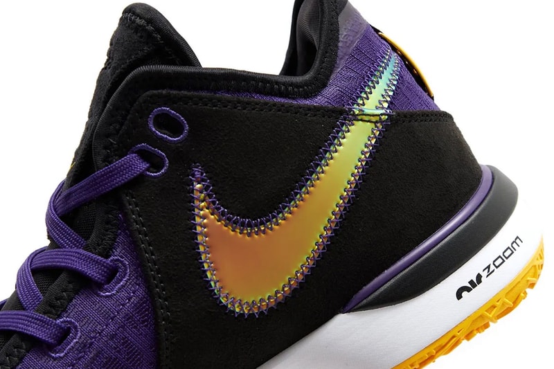 lebron laker color shoes