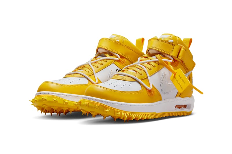 Off-White Nike Air Force 1 Mid Varsity Maize DR0500-101 | Hypebeast