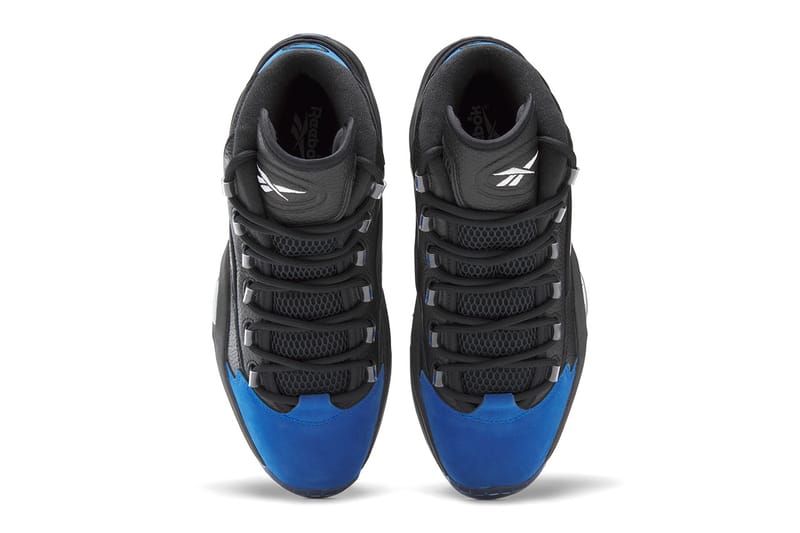 Reebok black clearance and blue