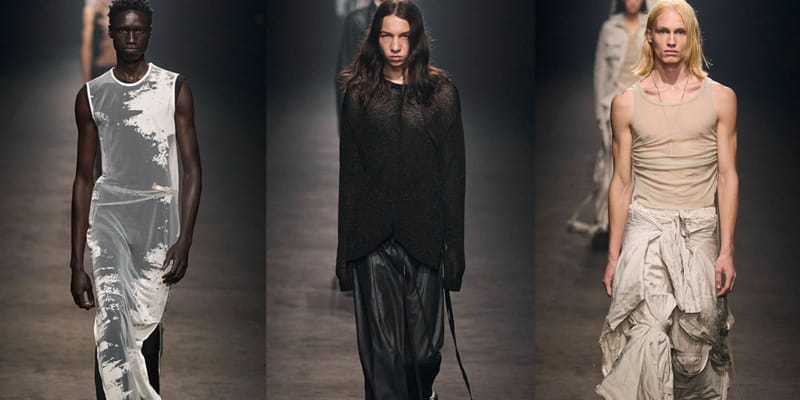 Ann Demeulemeester Spring Summer 2024 Collection Hypebeast   Ann Demeulemeester Ss24 Spring Summer 2024 Collection Paris Fashion Week Runway TW 