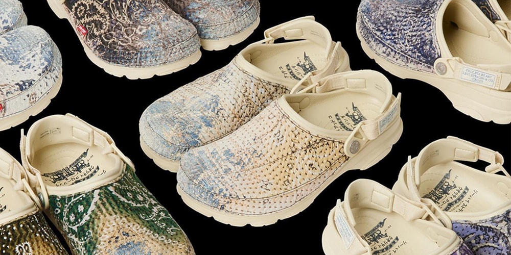 PROLETA RE ART сотрудничает с Levi’s и Crocs для создания специальной комбинации обуви и сумки с использованием джинсовой ткани Dead Stock