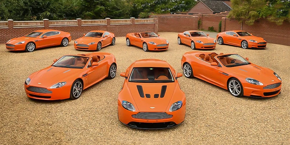 Коллекция из восьми оранжевых Aston Martin 2010 года отправится на аукцион
