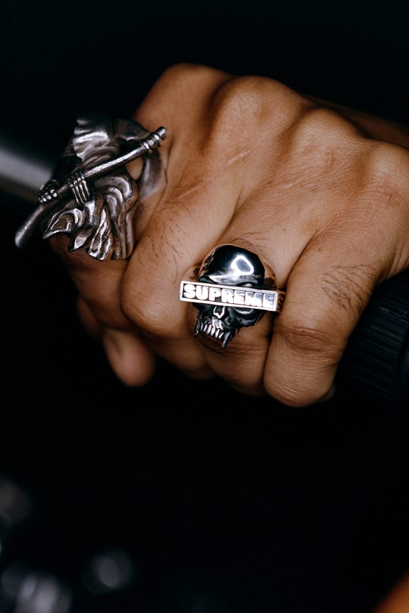 supreme × Bounty Hunter Silver Ring-