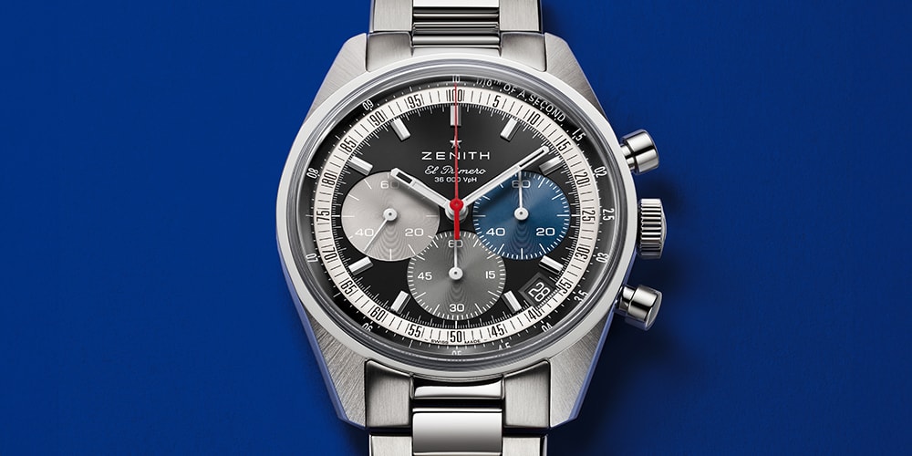 Zenith представляет свои первые оригинальные часы Chronomaster с черным трехцветным циферблатом