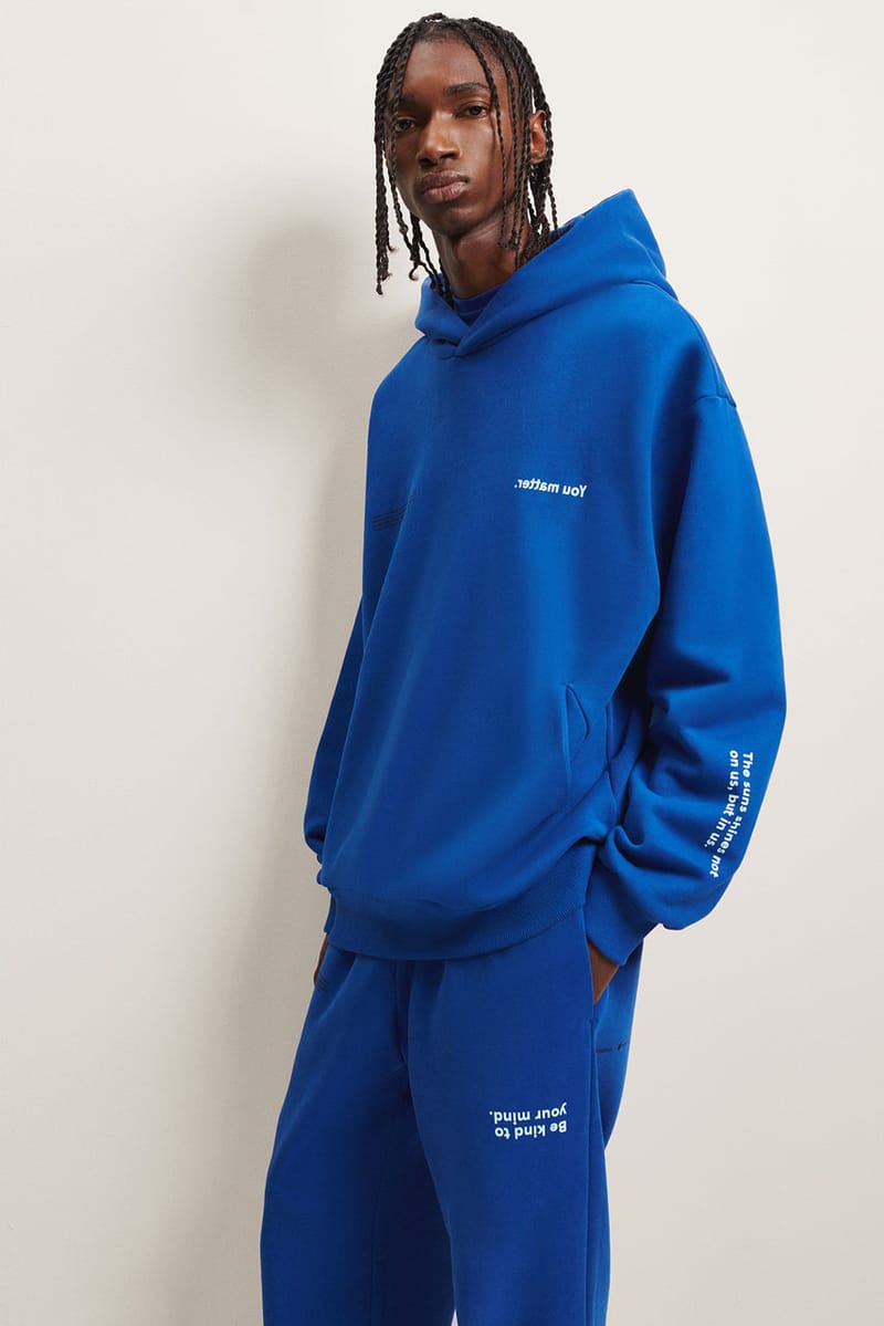 Pangaia blue online hoodie