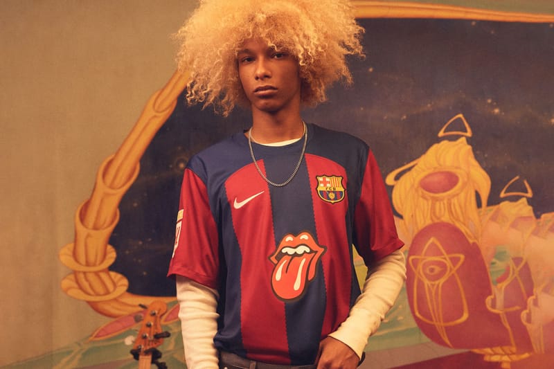 barcelona The Rolling Stones 限定 ユニフォーム FC Barcelona x Rolling Stones 2023 El Clásico Kit - FOOTBALL