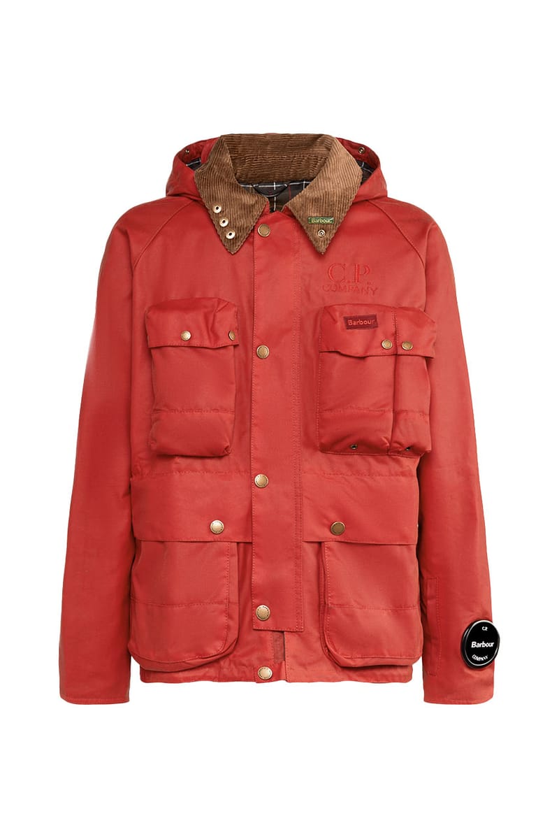 Barbour international red best sale jacket