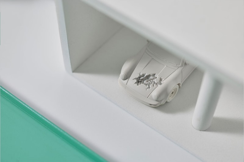 Hot Wheels Voiture Hot Wheels X Daniel Arsham – Mustang Ford Érodée – Édition Collector 1:64 Mox Emerald