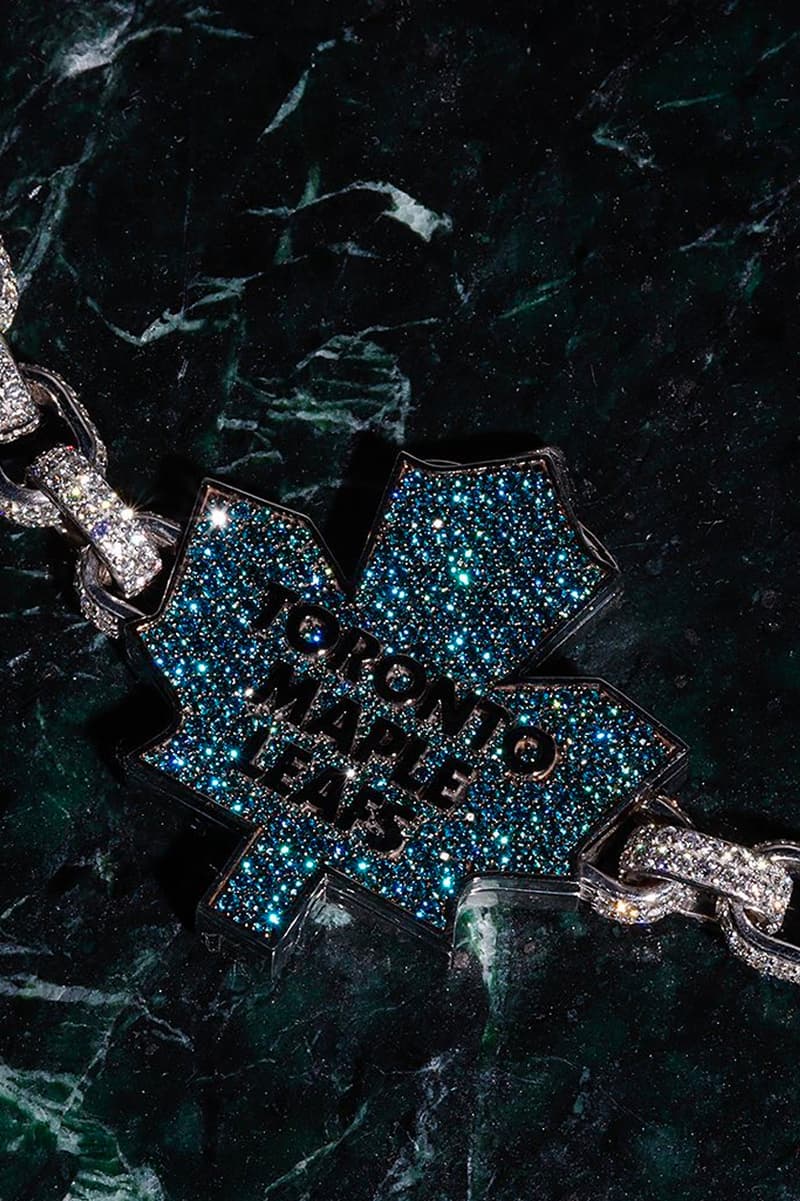 Silver Toronto Raptors Chain Drake Alex Moss New York