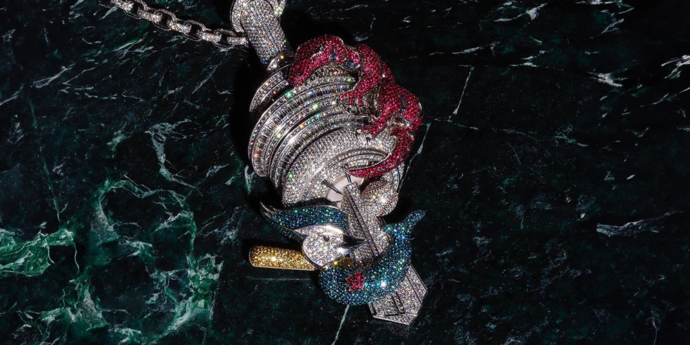 Silver Toronto Raptors Chain Drake Alex Moss New York