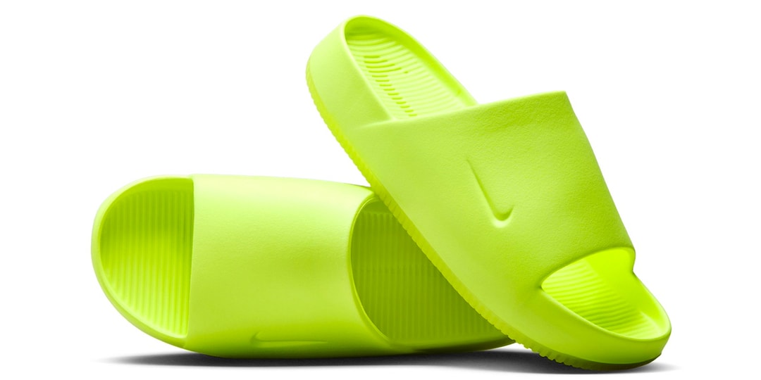 Официальный взгляд на шлепанцы Nike Calm «Volt»