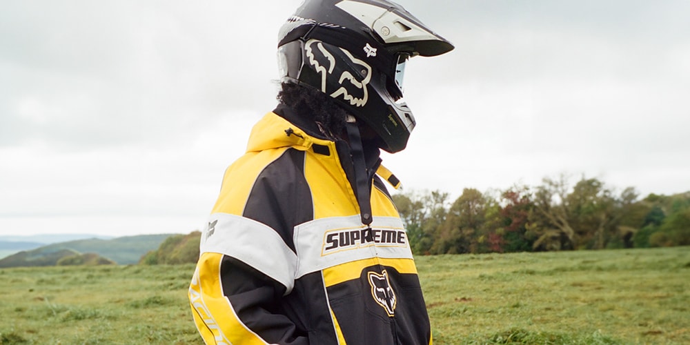 Коллаборация Supreme и Fox Racing осень 2023